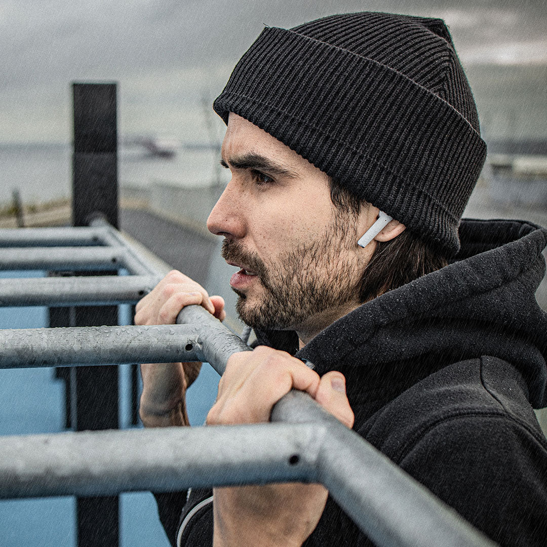 Defunc True Sport Wireless Earbuds in Silver - Perfect for Running, Gym & Outdoor Activities