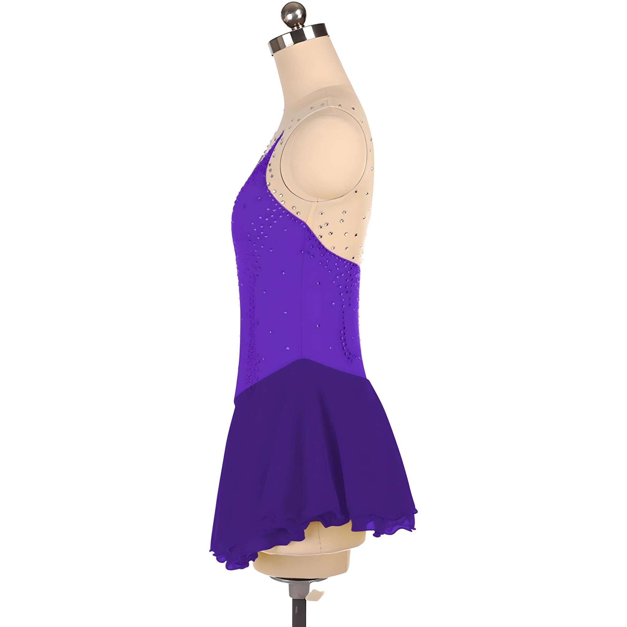 Girls Figure Skating Dress - Elegant Ice Skating Skirt for Women & Teens - Perfect for Competitions, Performances & Practice