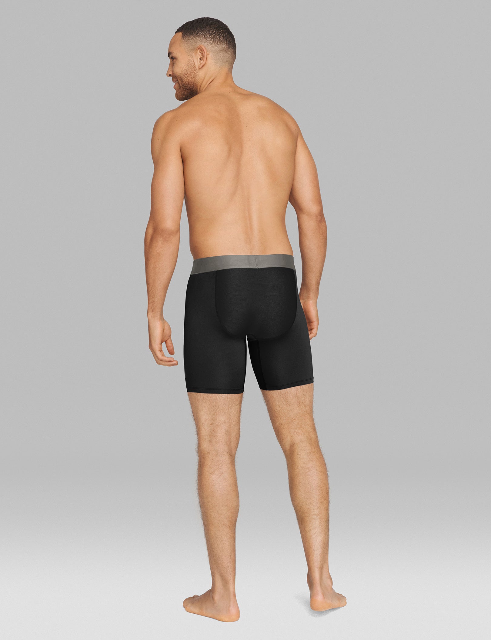 Premium TJ Mid-Length Boxer Briefs (3-Pack) - Soft, Breathable & Comfortable Underwear for Men - Perfect for Everyday Wear, Workouts & Travel