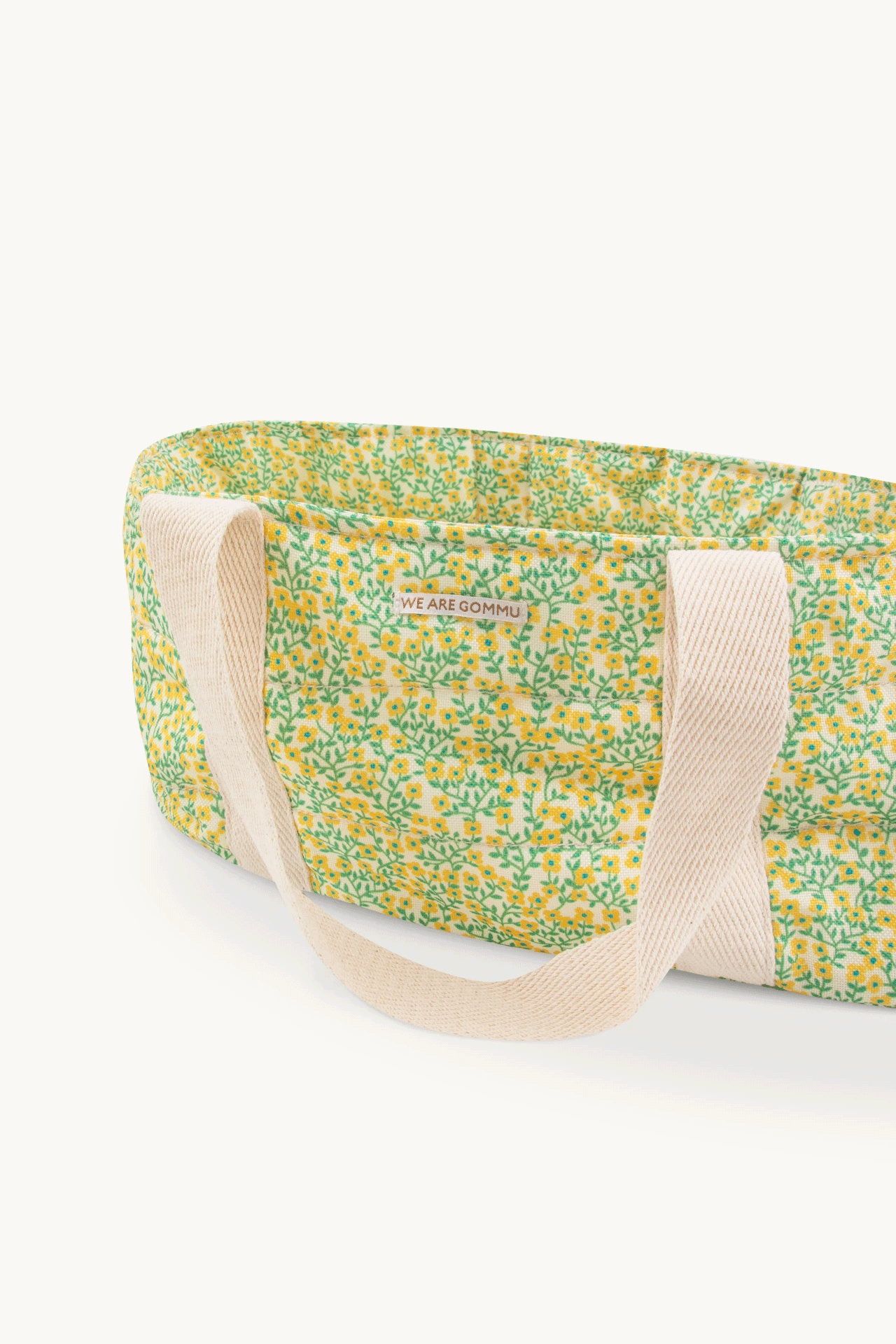 GOMMU Yellow Liberty Big Carry Cot - Portable Folding Travel Crib for Babies & Toddlers - Perfect for Camping, Beach Trips, and Family Visits