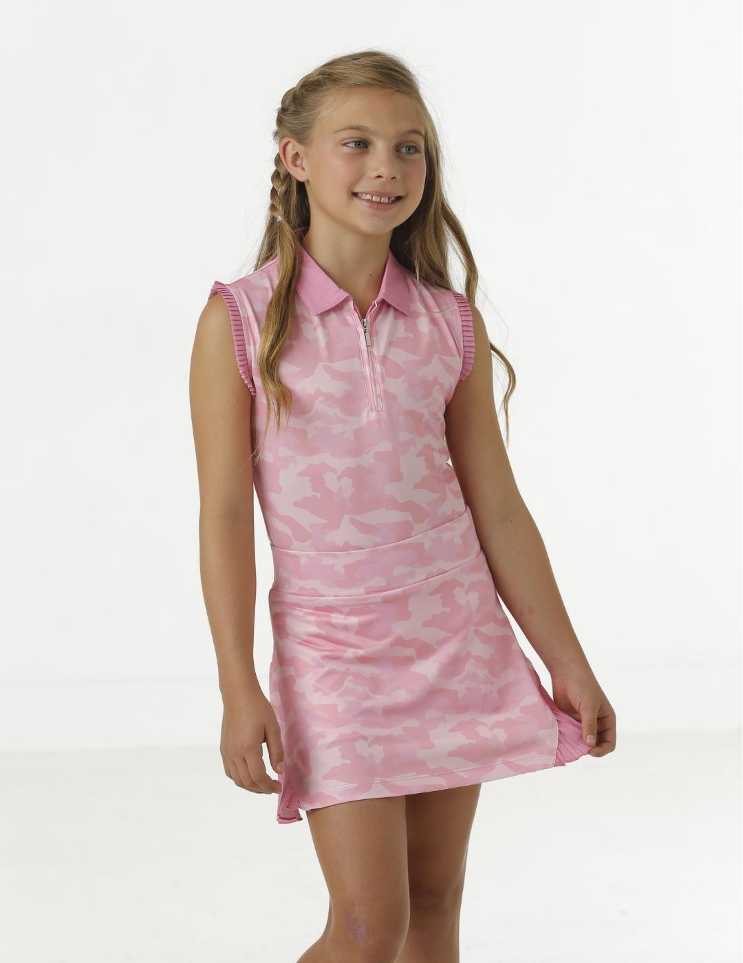 Summer Youth Girls' Polo Shirt - Breathable Cotton Short Sleeve Top for School, Sports & Outdoor Activities