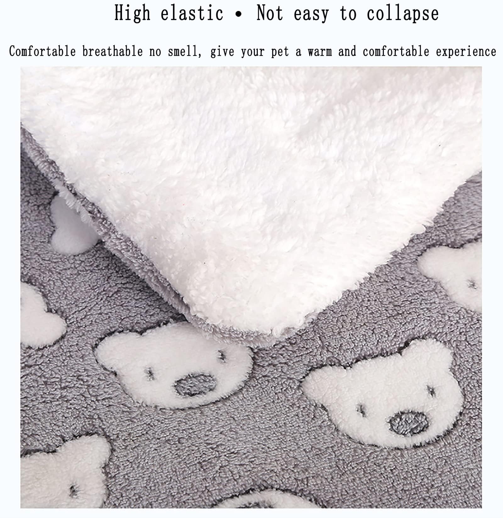 Premium Calming Cat Blanket for Indoor Cats - Soft Anti-Anxiety Pet Blanket for Stress Relief (Large & Grey) - Perfect for Couch, Bed & Travel Comfort