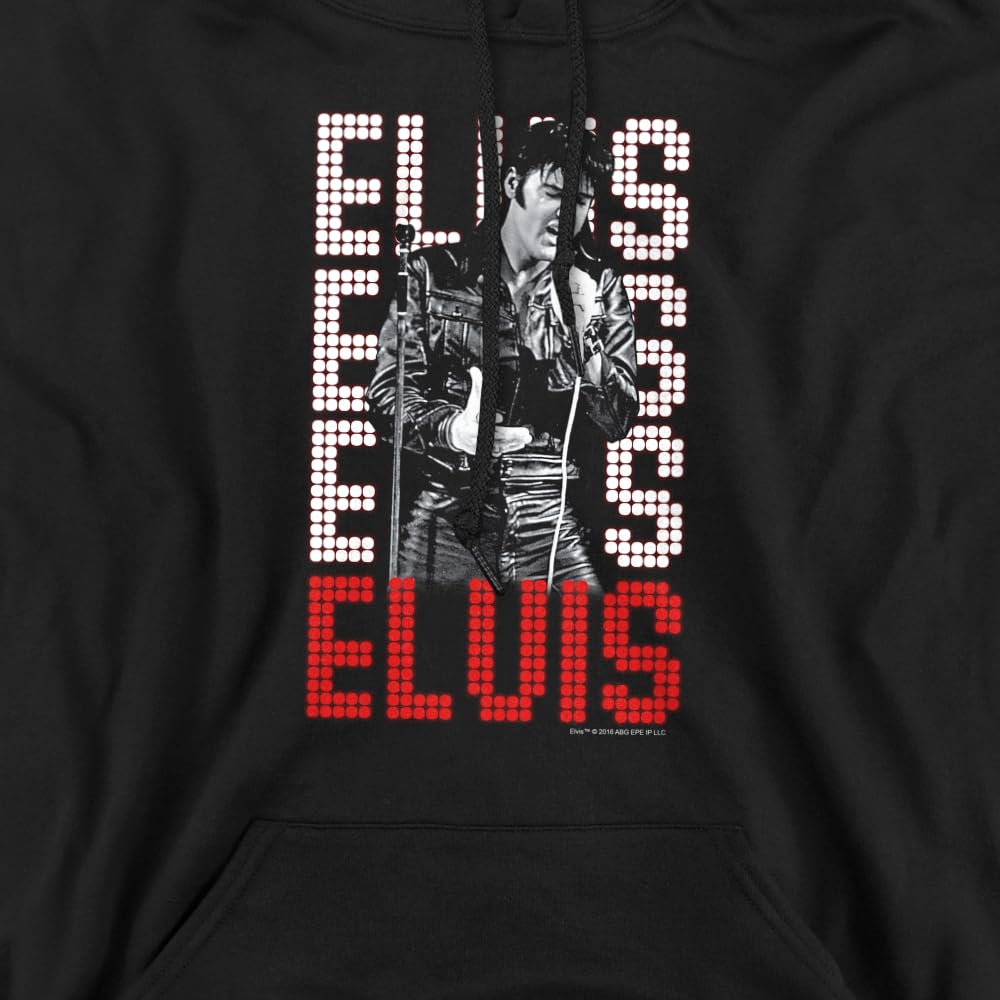 Elvis Presley 1968 Comeback Special Hoodie - Vintage Fleece Sweatshirt for Men & Women - Perfect for Concerts, Halloween & Retro Fashion Lovers