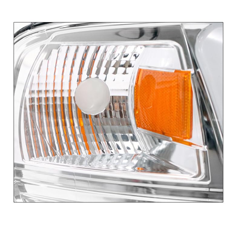 1997-2003 Ford F-150 & 1997-2002 Expedition LED Chrome Projector Headlights with 6