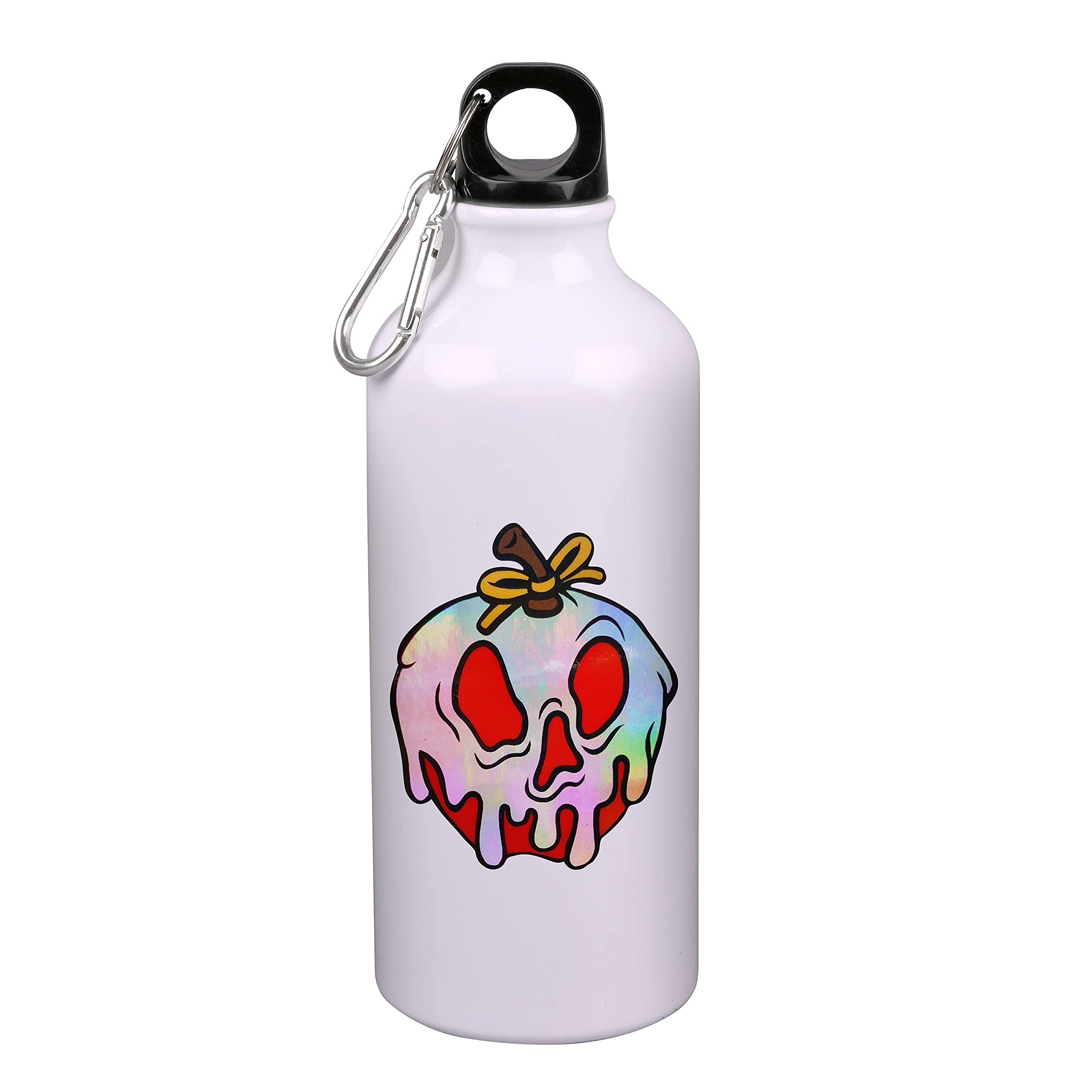 Skull Print Insulated Sports Water Bottle - 600ml Leak Proof Stainless Steel Thermos for Gym, Running, Hiking, Yoga & Outdoor Activities | Perfect for Workouts, School, Beach & Camping