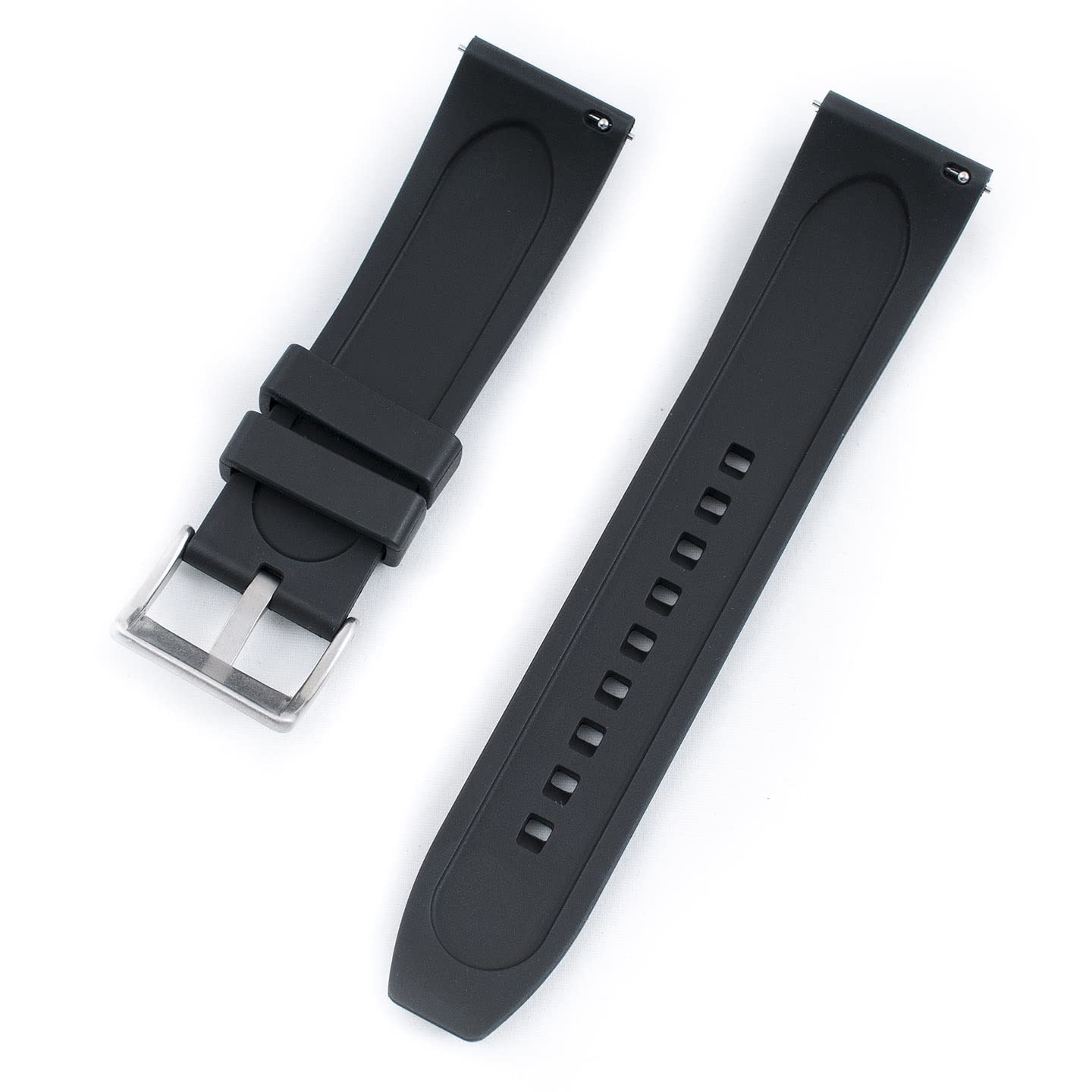 Quick Release FKM Rubber Watch Band - 20mm, 22mm, 24mm - Durable & Comfortable Strap for Men & Women - Perfect for Sports, Swimming & Everyday Wear