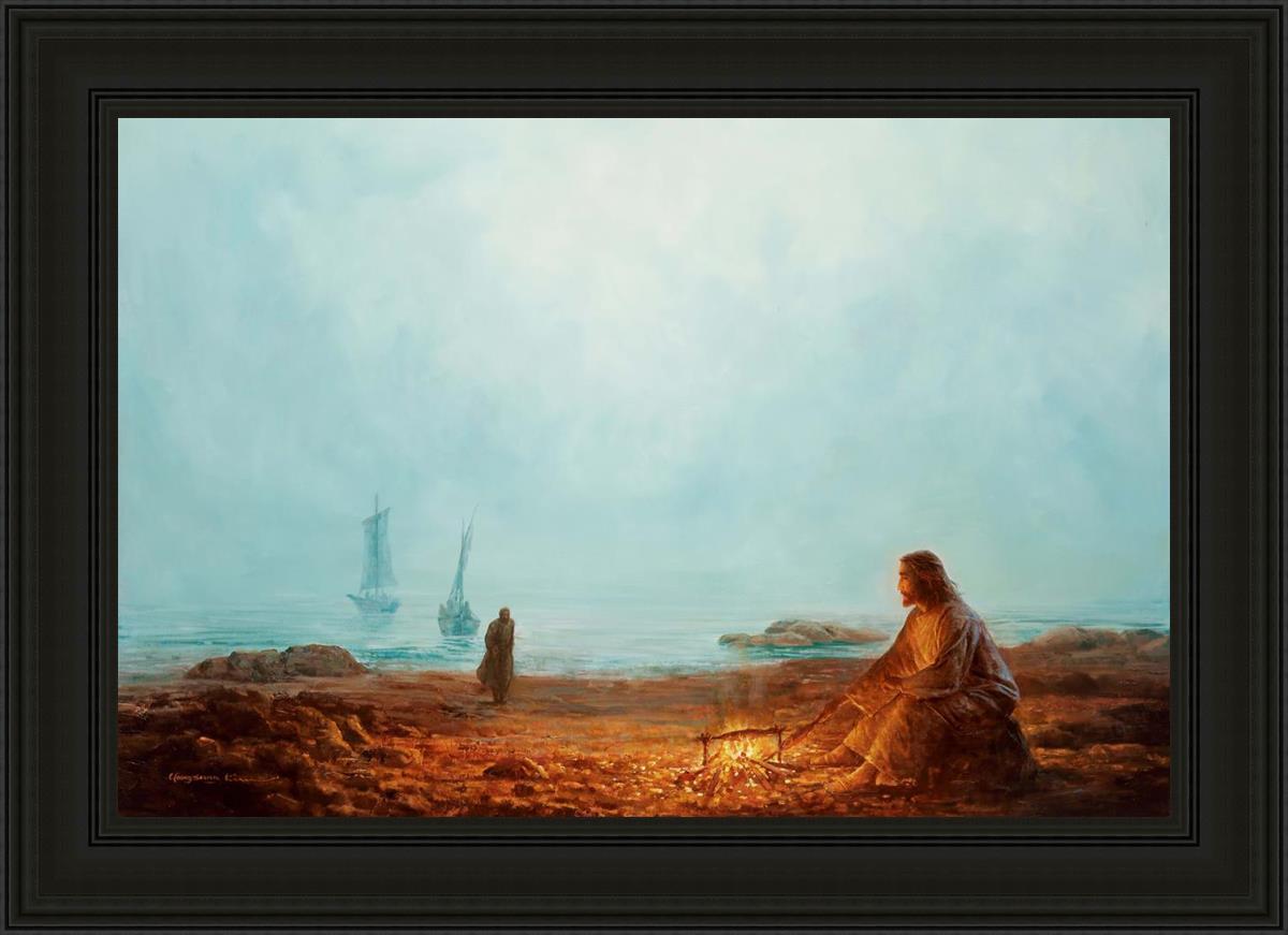 By The Shore By Yongsung Kim - Coastal Wall Art Print for Beach House Decor, Ocean Themed Living Room & Bedroom