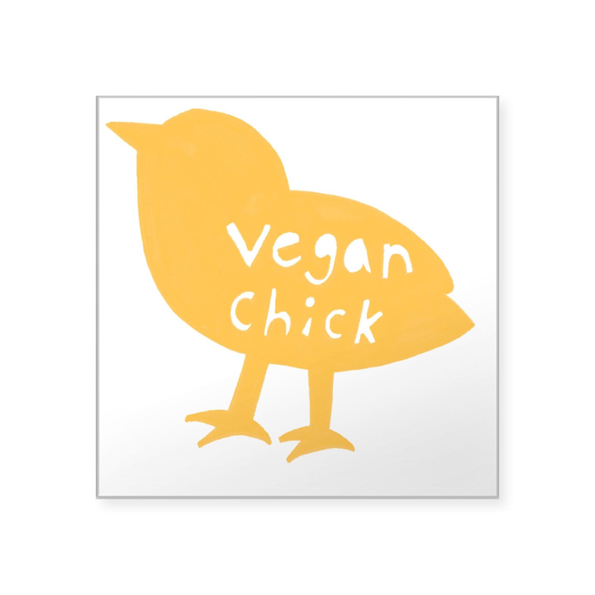Vchick2 3x3 Inch Square Bumper Sticker - Waterproof Car Decal for Windows, Laptops & DIY Projects | CafePress Premium Vinyl Stickers