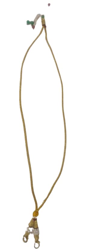 6-Pack Multi-Purpose Beauty Tool Necklace Rope in Gold | Hair Styling, Makeup Brush Holder, Jewelry Organizer | Perfect for Travel & Salon Use