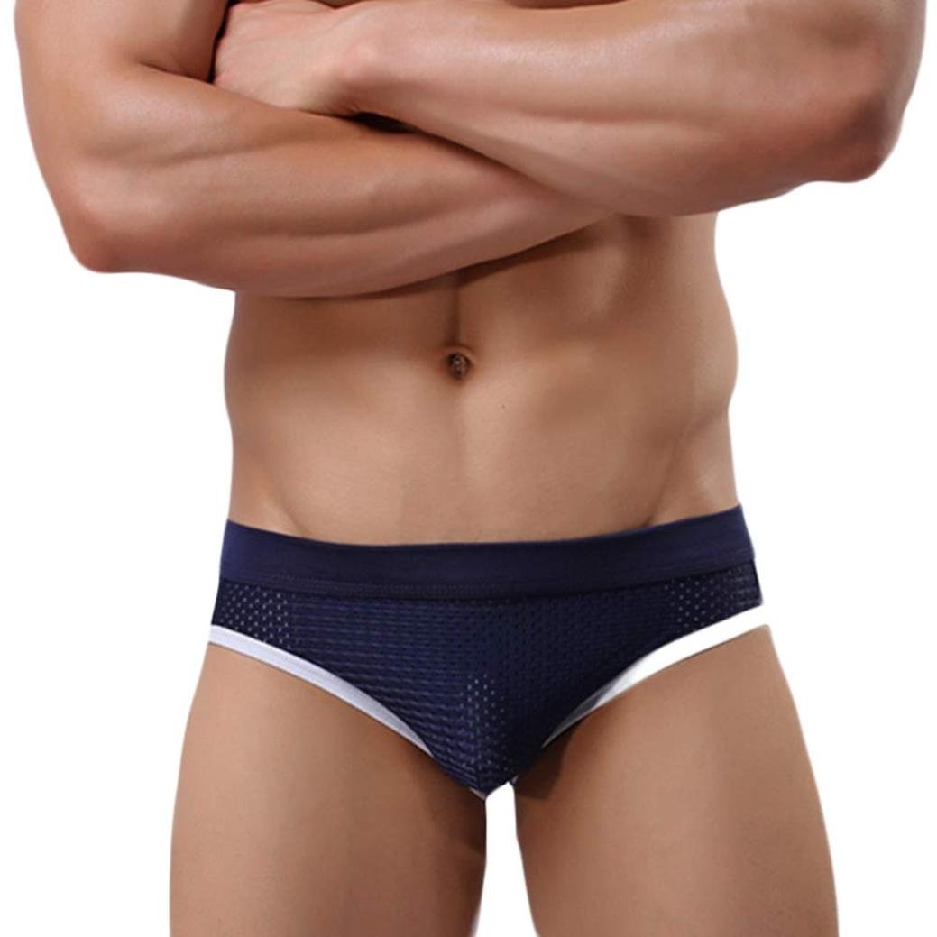 DATEWORK Men's Sexy Lycra Jockstrap Underwear - Comfortable Athletic Support Shorts for Sports & Workout (Medium, Navy Blue) - Perfect for Gym, Running & Intimate Moments