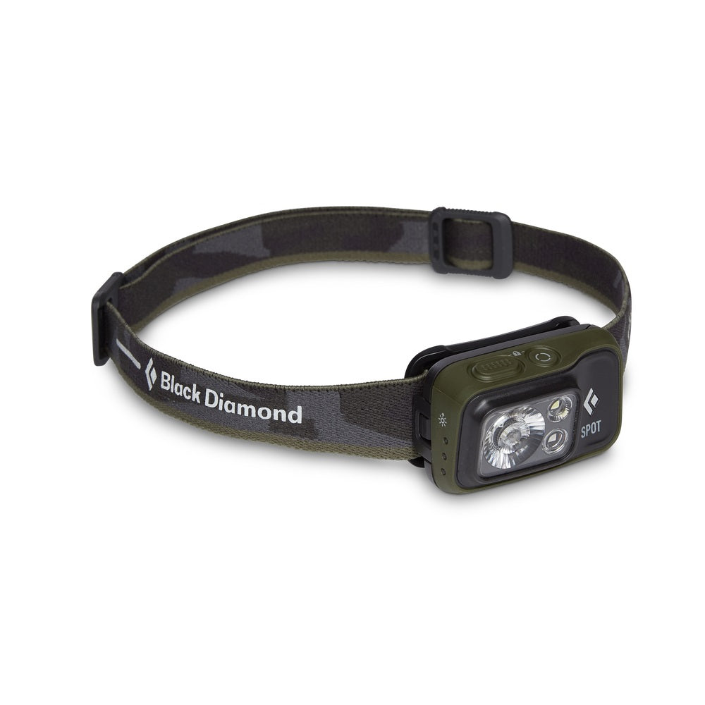 Black Diamond Spot 400 Headlamp - 400 Lumens, Waterproof, Rechargeable LED Headlight for Camping, Hiking, Running & Outdoor Adventures