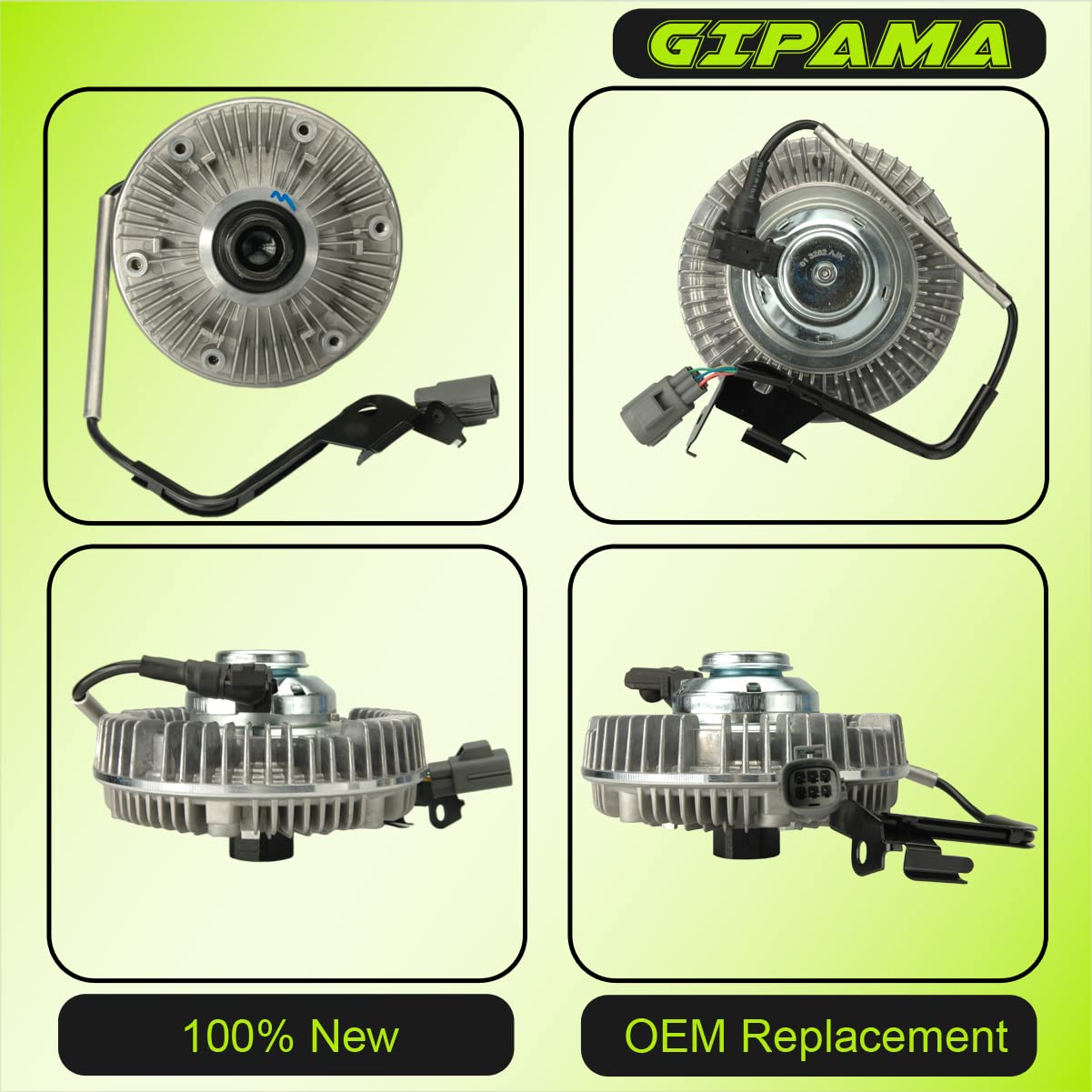 High Performance Radiator Cooling Fan Clutch for 2004-2009 Dodge Ram 2500/3500, 2005-2009 Ram 4000, 2008-2010 Ram 4500/5500 - OEM Replacement (Part #3282) - Perfect for Off-Roading, Towing & Heavy-Duty Use