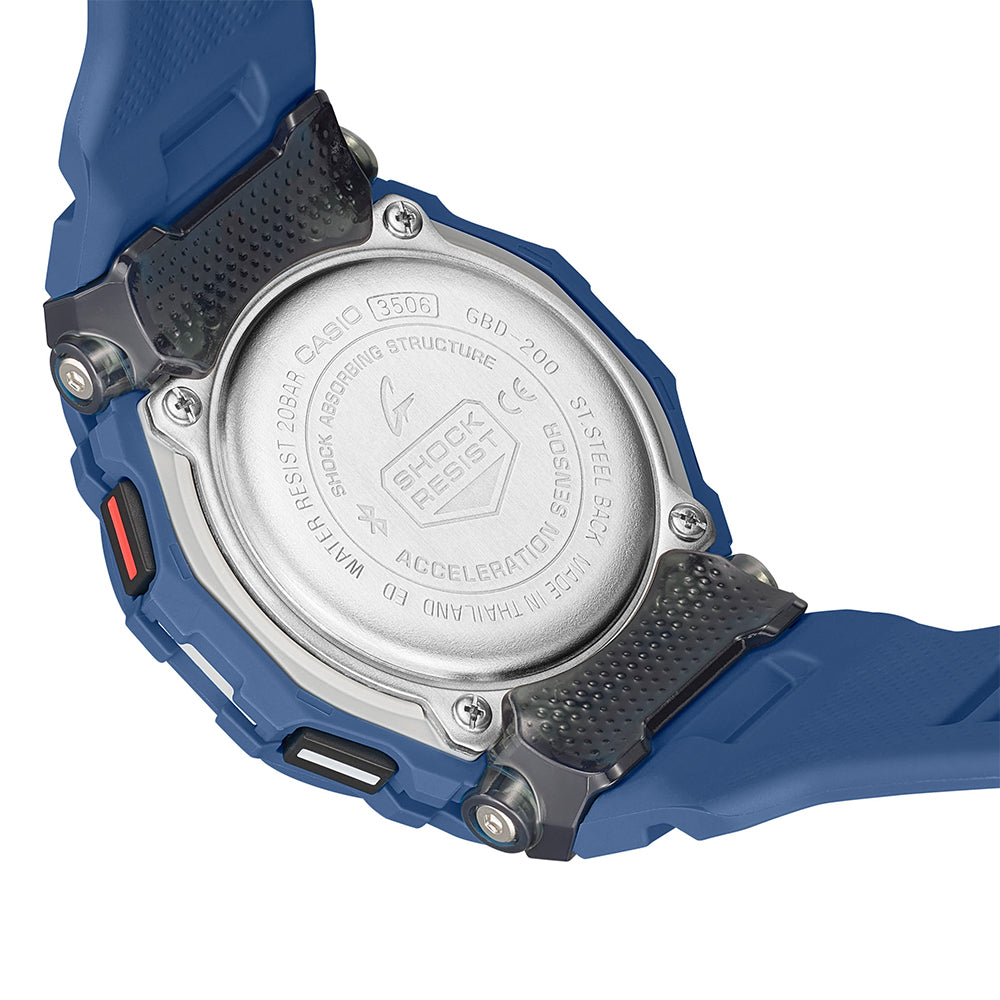 Casio G-Shock GBD200-1 2D G-Squad Digital Sports Watch with Step Tracker & Heart Rate Monitor - Perfect for Running, Hiking & Outdoor Adventures