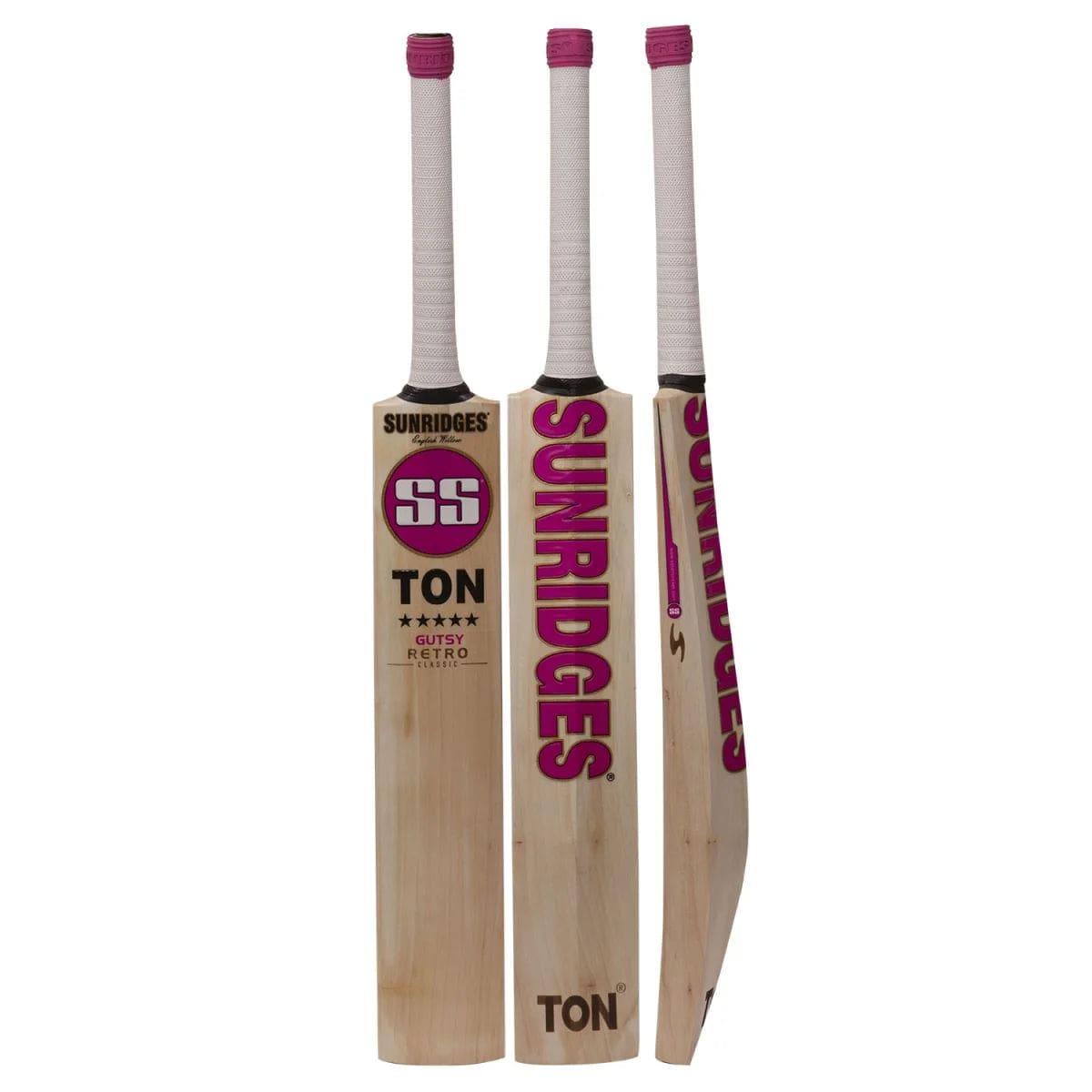 SS Retro Gutsy Adult Cricket Bat - Premium Wooden Cricket Bat for Men & Women - Perfect for Professional Matches, Backyard Practice & Cricket Training