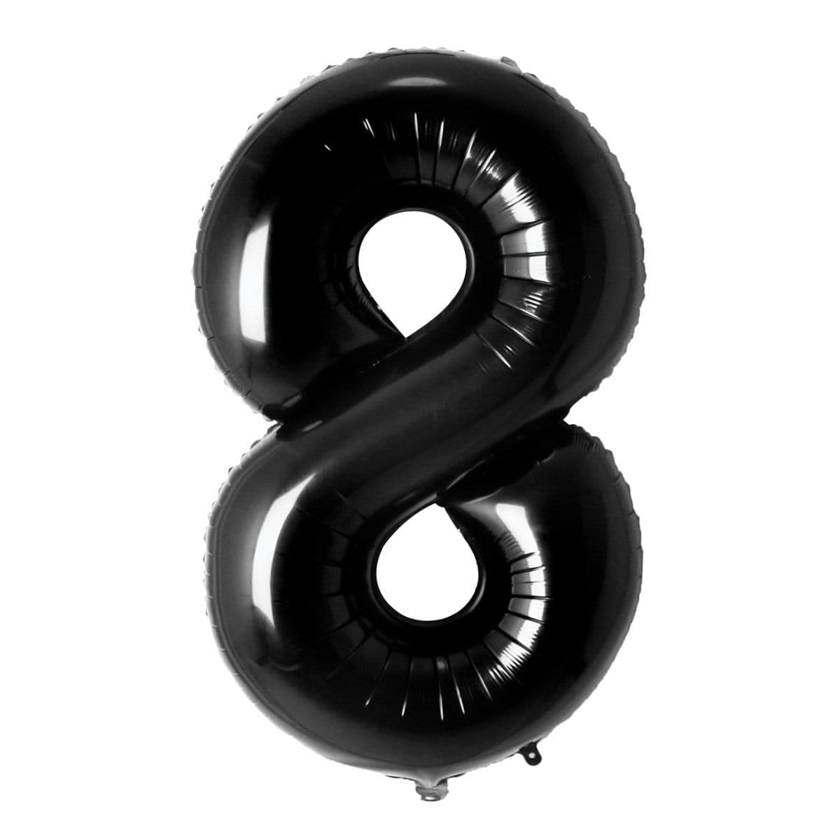 34 Inch Black Number 8 Foil Balloon for Birthday Parties, Anniversaries & Celebrations - Large Decorative Balloon for Events