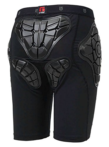 Burton Kids Total Impact Shorts - Durable & Comfortable Boys & Girls Athletic Shorts (True Black, Large) - Perfect for Skateboarding, Soccer & Outdoor Play