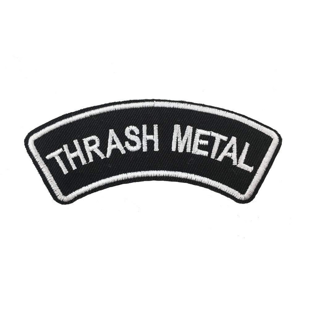 Thrash Metal Iron-On Patch - Punk Rock Badge for Jackets, Jeans & Backpacks - Perfect for DIY Customization & Band Merch