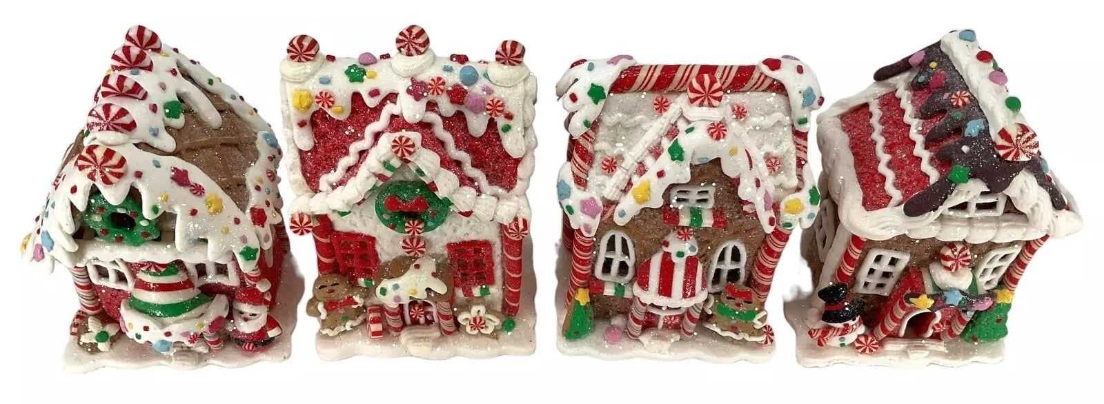 5.5-Inch Battery Operated Clay Dough Holiday Gingerbread House Decoration Kit - DIY Christmas Decor for Kids, Party Favors & Festive Home Decor