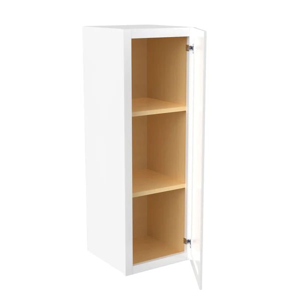 36 Inch Wall Cabinet - 12W x 36H x 12D, Aria White Shaker Style - Perfect for Kitchen, Bathroom, Laundry Room & Garage Storage Organization