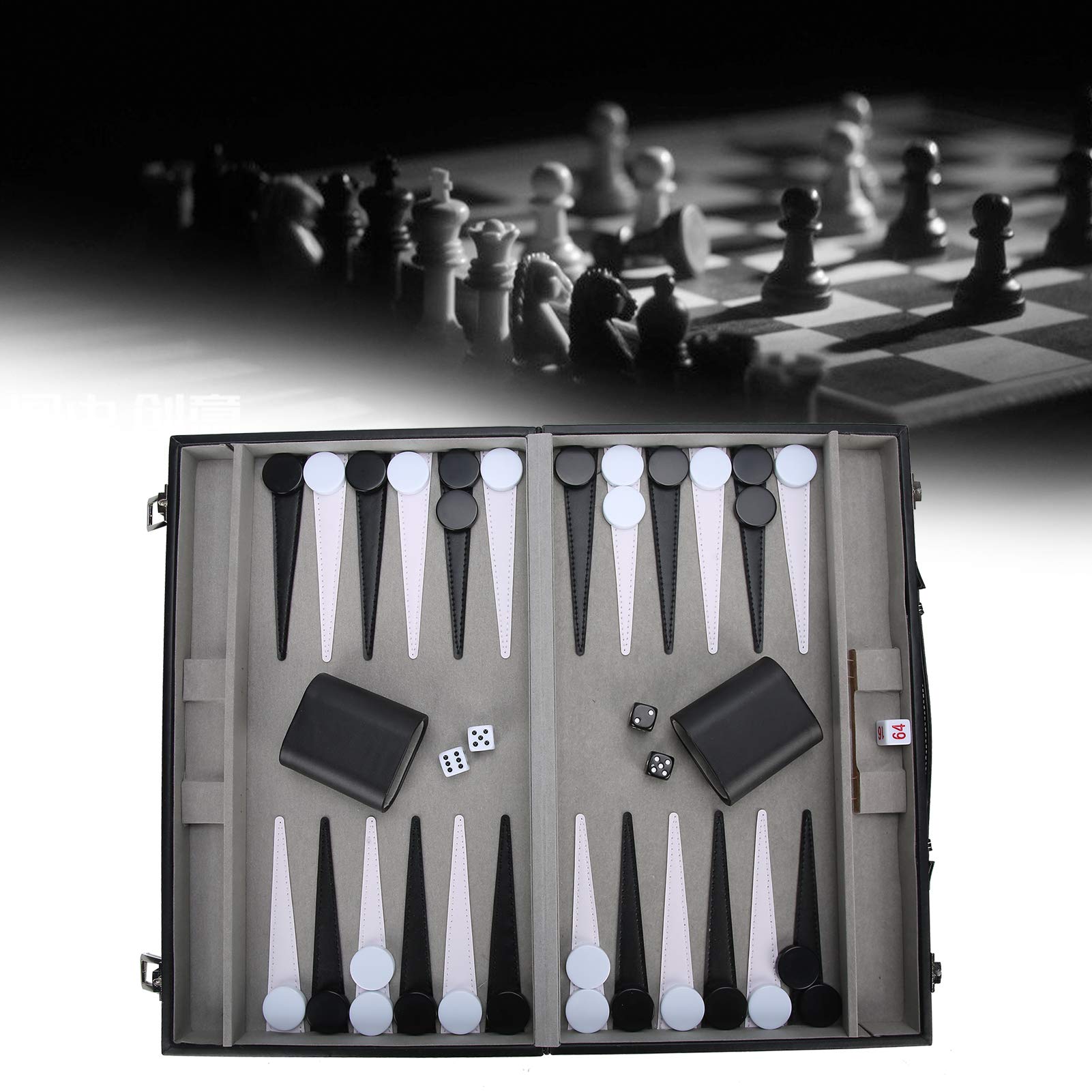 Premium Cryfokt Chess Set in Briefcase Style - Smooth Surface Portable Chess Board for Adults & Kids - Perfect for Home, Travel, Gifts & Game Nights (Wooden Chess Box with Storage)