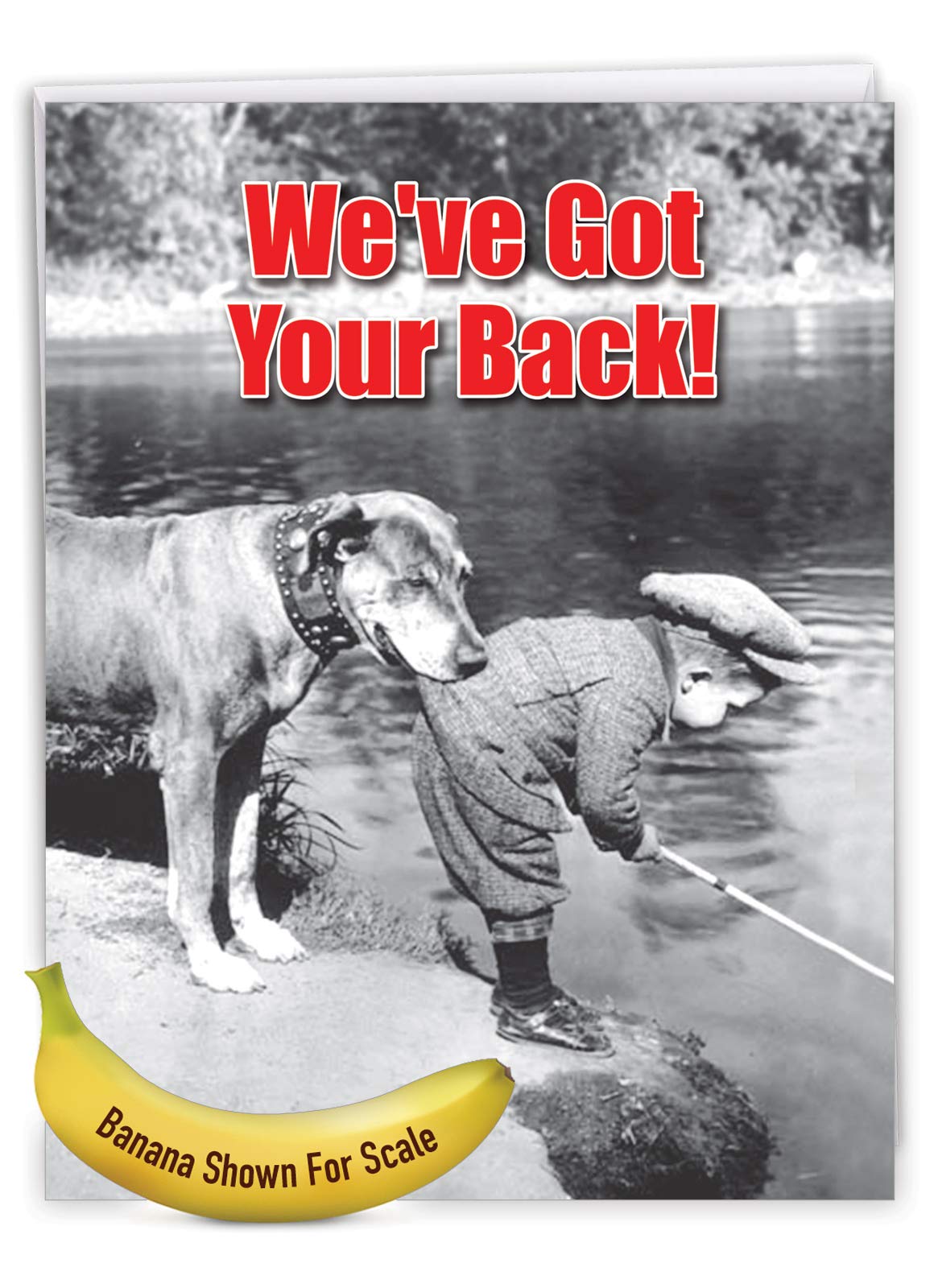 Funny Friendship Card - Large 8.5 x 11 Inch Encouragement Greeting Card with Envelope (1 Pack) - Perfect for Birthdays, Anniversaries & Special Occasions - J6342FRG-US