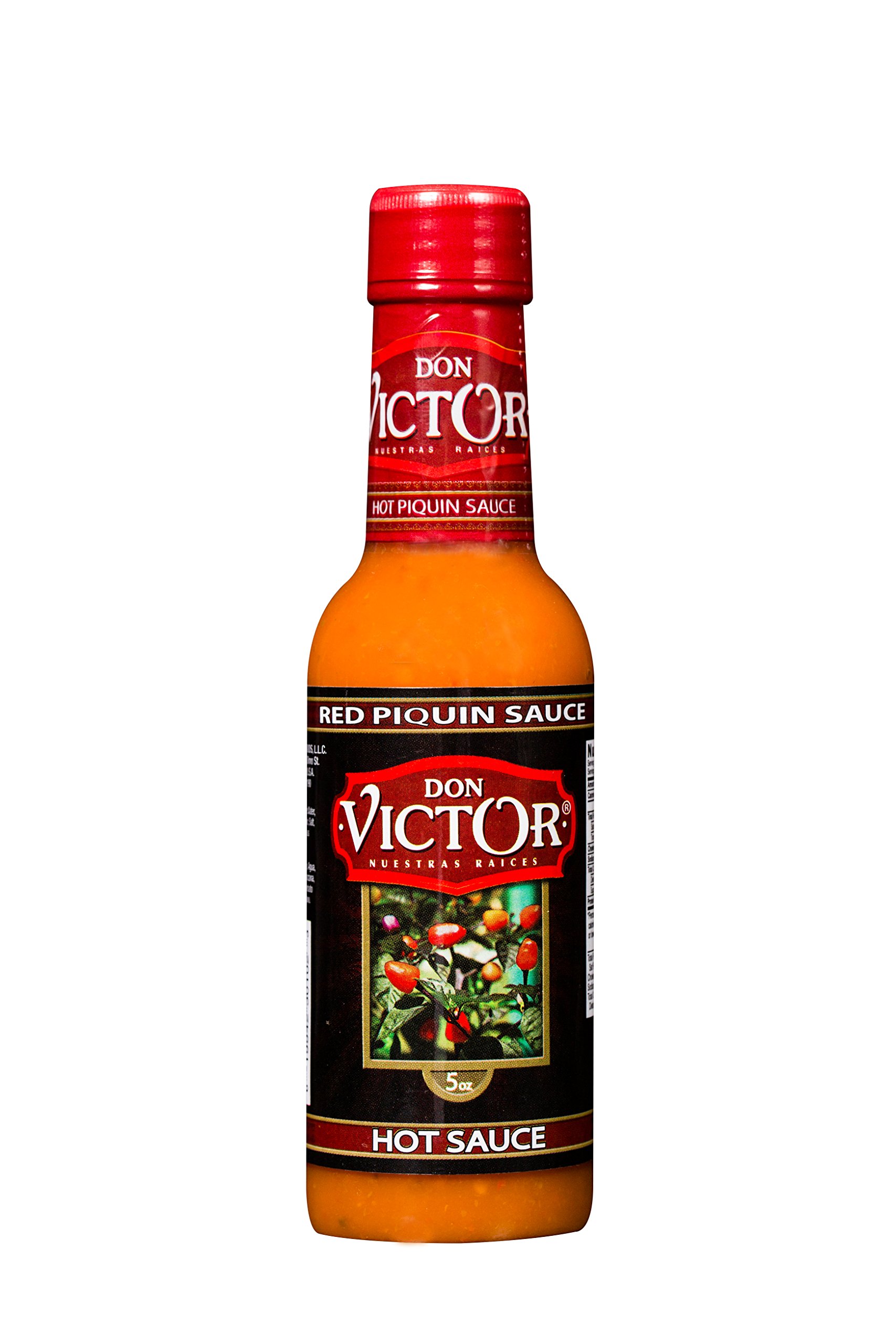 Don Victor Red Piquin Hot Sauce - 5oz Bottle | Authentic Mexican Chili Pepper Sauce for Tacos, Wings & Cooking