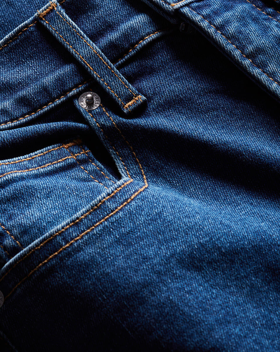 Bevery High Waisted Skinny Flare Jeans for Women - Stretchy Denim Pants with Bootcut Leg, Vintage 70s Style (Perfect for Casual Wear, Date Night & Office Outfits)