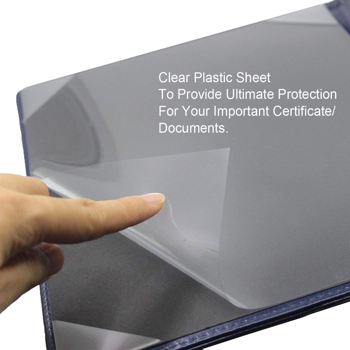 20 Pack Navy Blue Leather Diploma Covers - 8.5 x 11 Customizable Certificate Holders with Padded Protection for Graduation, Awards & Professional Documents | Perfect for School Ceremonies, Office Presentations & Wall Displays