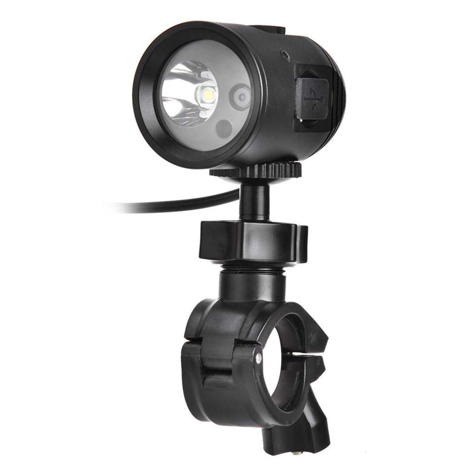 EVTSCAN Waterproof Mountain Bike Headlight with HD Recording Camera - Rechargeable LED Front Light for Road Bicycle & MTB - Perfect for Night Cycling, Trail Riding, and Commuting Safety