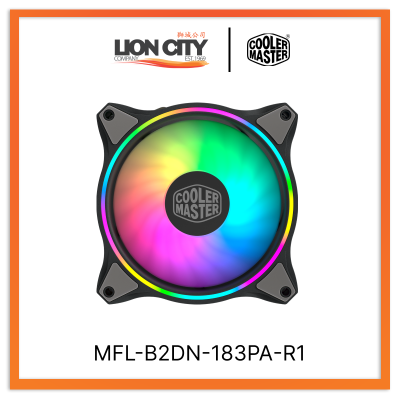 Cooler Master MFL B2DN 183PA R1 CM MasterFan MF120 Halo 3-in-1 ARGB LED PC Cooling Fan Kit (2-Year Warranty) - Perfect for Gaming PC, Case Modding & RGB Lighting Setup