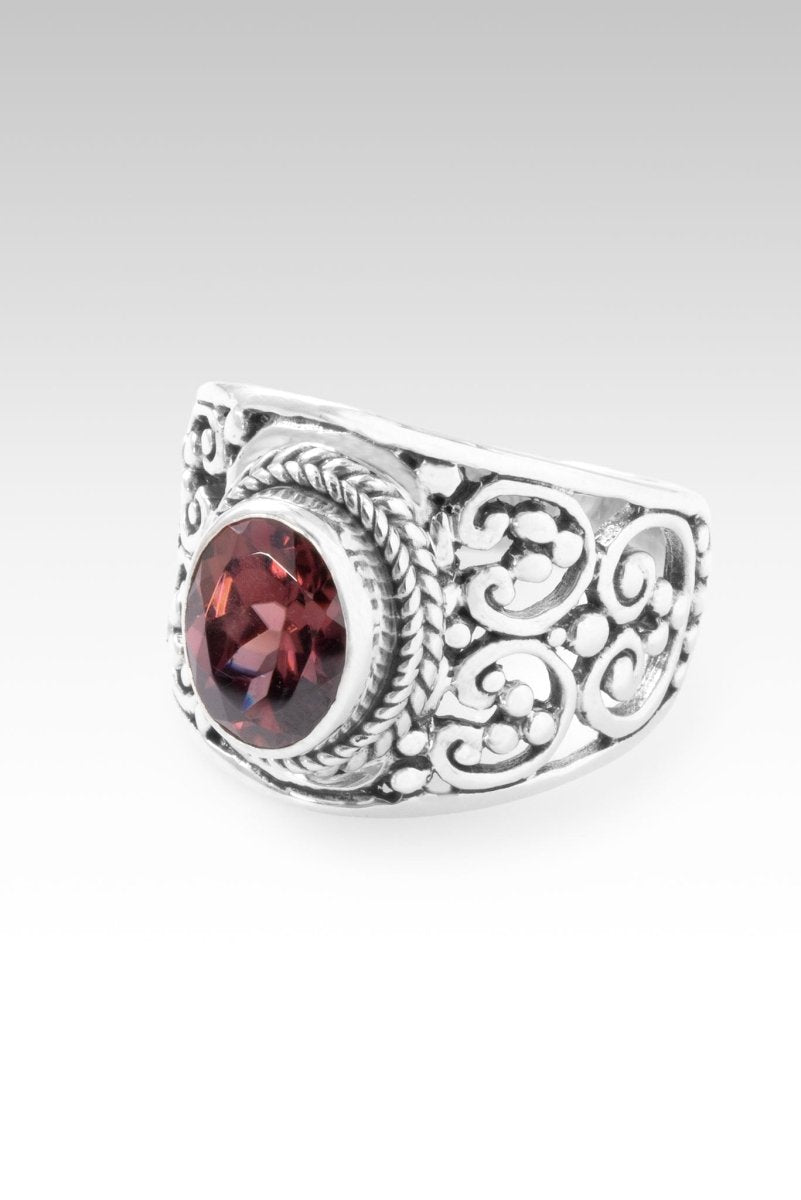 Create Your Destiny Ring™ - Elegant Merlot Red Zircon Birthstone Jewelry for Women | Perfect for Anniversary Gifts, Engagement & Special Occasions
