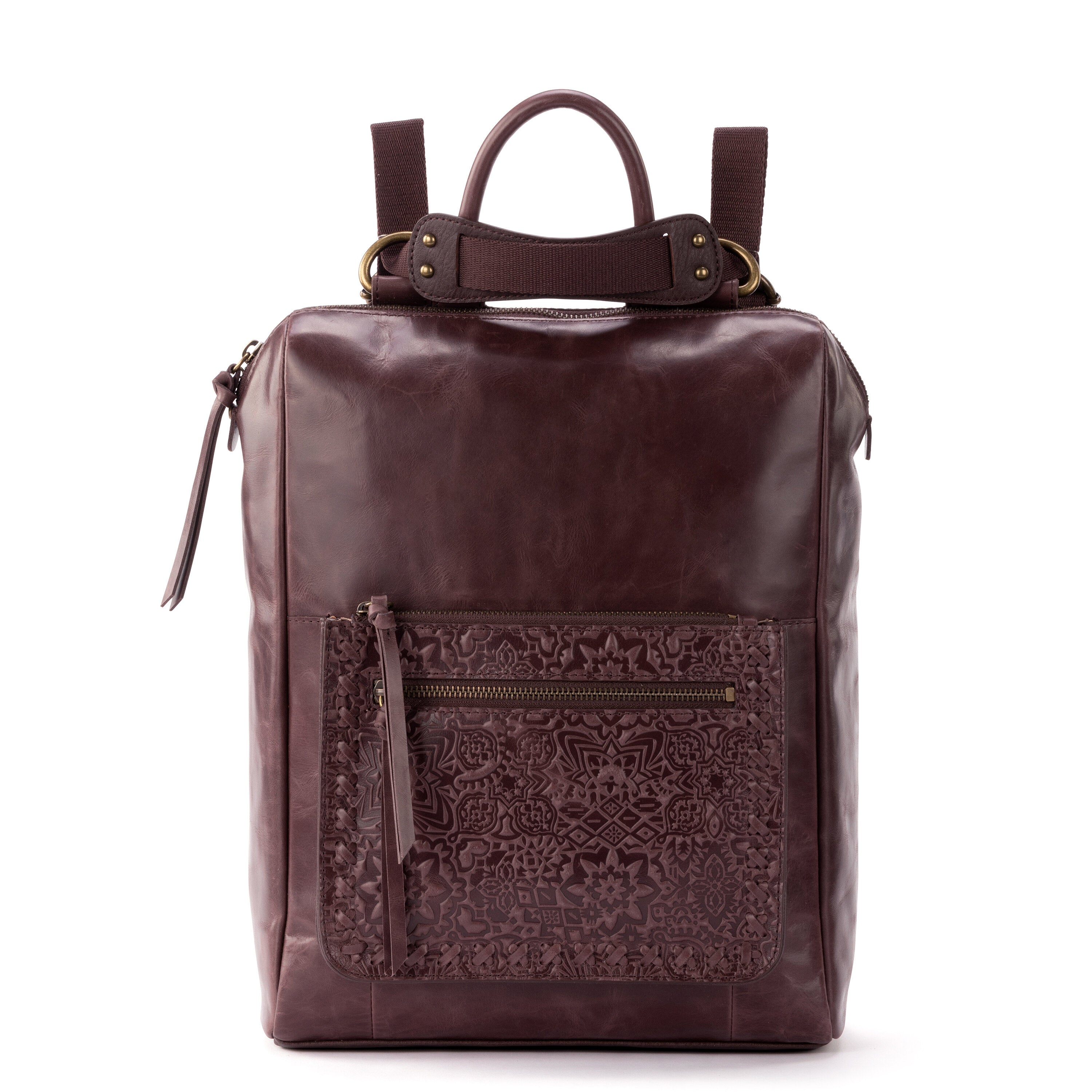 Leather - Mahogany Tile Embossed