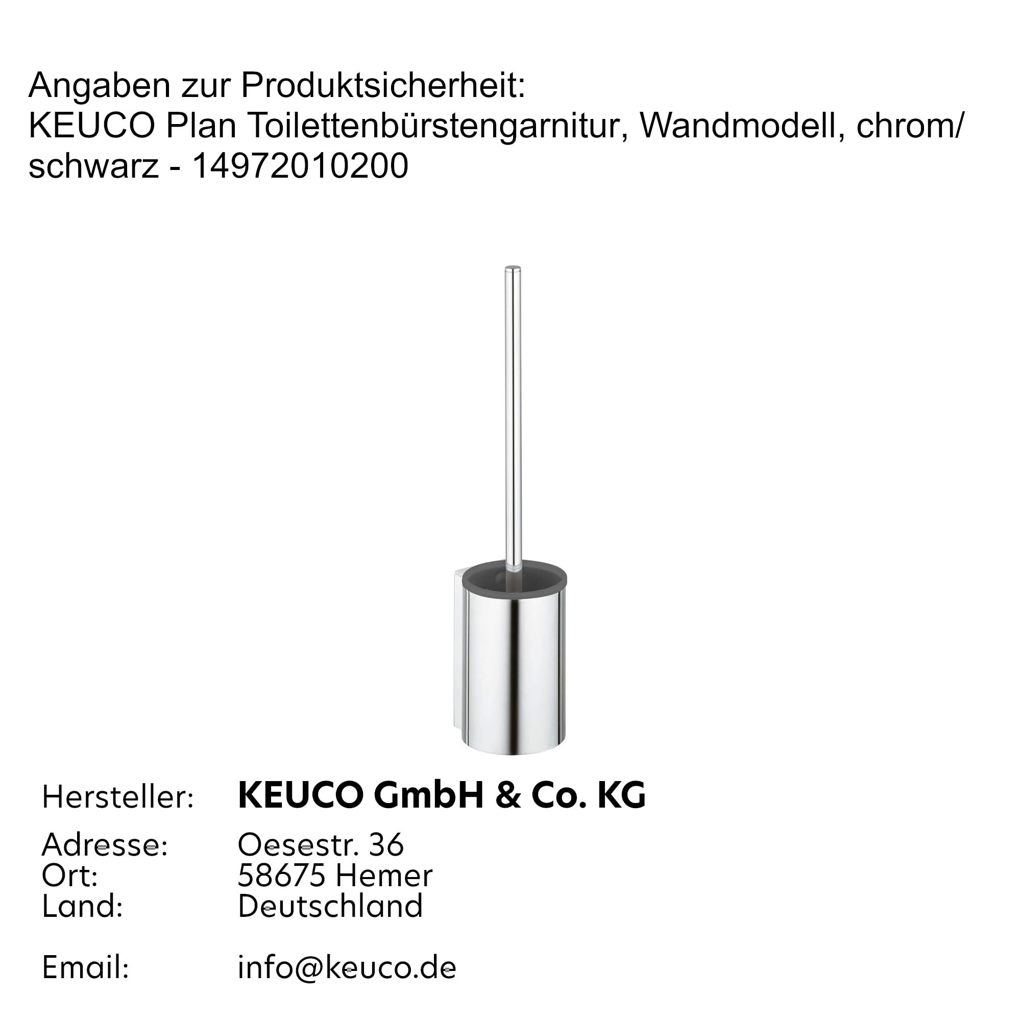 Chrome-Plated Toilet Brush Holder - Modern Bathroom Cleaning Tool for Home & Office Use