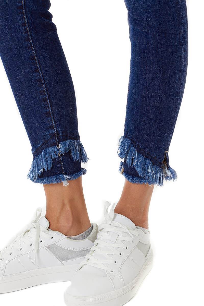 Kan Can Women's Mid Rise Ankle Skinny Jeans - Stretch Denim, Size D 11/29 | Comfortable & Stylish for Casual Wear, Office & Night Out