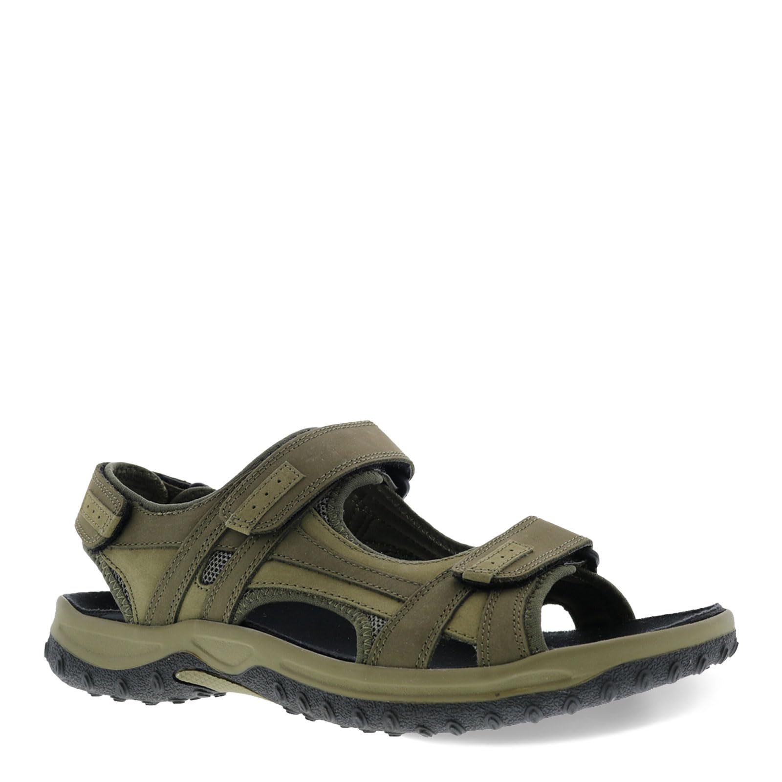 Drew Shoe Men's Warren Leather Open Toe Sport Sandals - Comfortable & Durable Walking Shoes for Outdoor Activities, Travel & Casual Wear