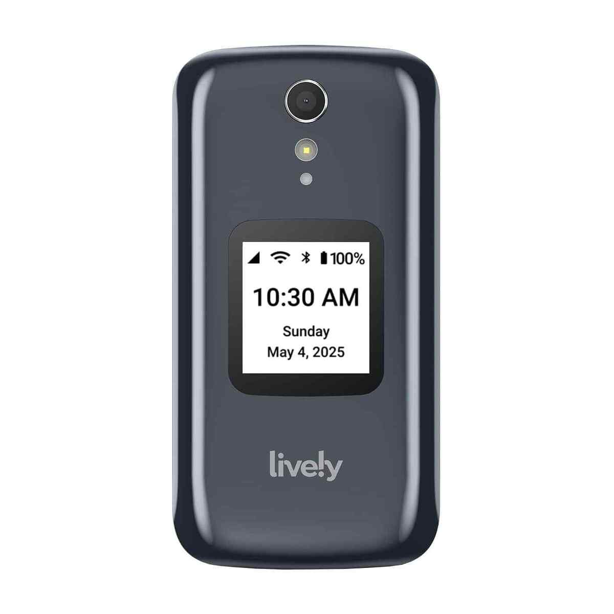 Jitterbug Flip2 Easy-to-Use Senior Cell Phone with Big Buttons - Gray | Hearing Aid Compatible & Emergency Response | Perfect for Elderly Parents & Grandparents at Home or Traveling