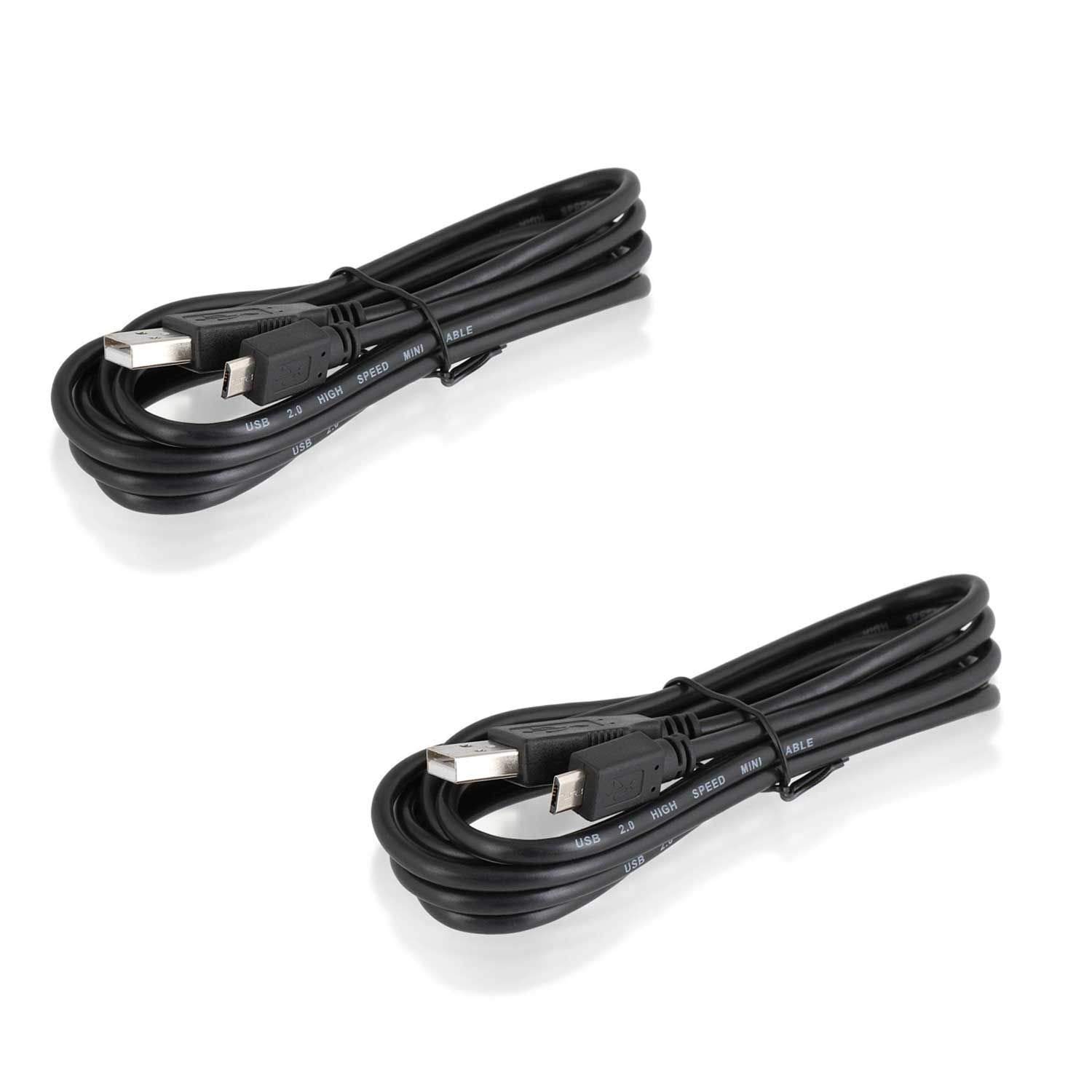 Premium 2X Charging Cable for PS4 Controller - 1.8m Micro USB Cable Compatible with Playstation 4 & DualShock 4 - Fast Charge & Play with Hi-Speed USB 2.0 - Durable Black Gaming Accessory for Home & Travel Use
