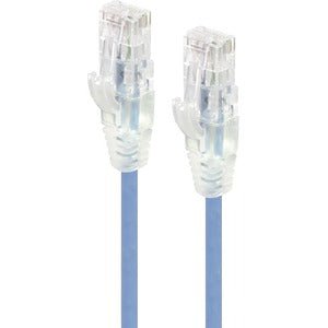 Alogic Blue Ultra Slim Cat6 Ethernet Cable 3m (10ft) - 28AWG UTP High-Speed Network Cable with Gold Plated RJ45 Connectors for Office, Gaming & Home Networking - LSZH Shielded for Safety