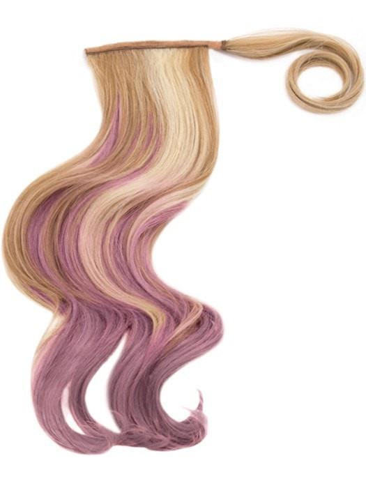 23 Color Splash Pony Hair Extensions | HF Synthetic Wrap Around Ponytail for Women - Perfect for Cosplay, Halloween & Daily Styling