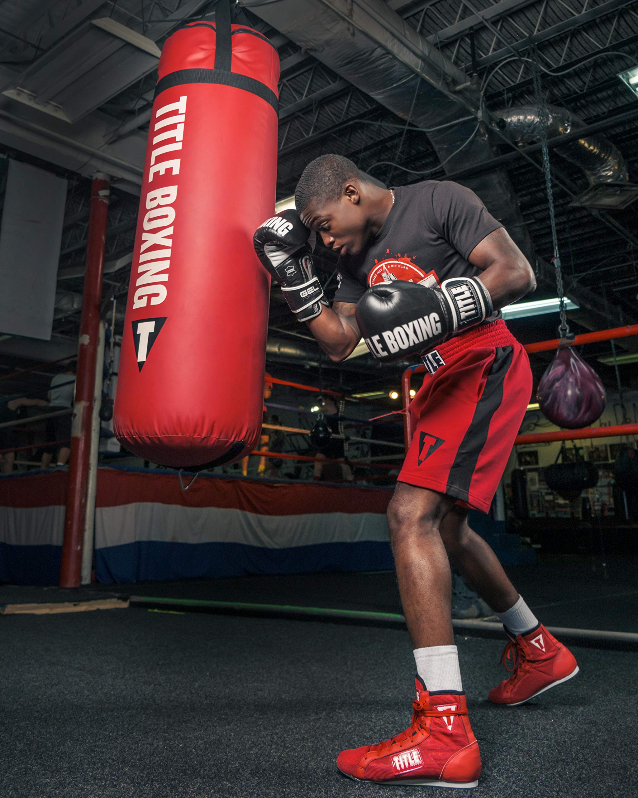 TITLE Boxing Soft Strike Gel Bag Gloves - Premium Boxing Gloves for Men & Women, Punching Bag Gloves, Kickboxing Training, Heavy Bag Workouts - Ideal for Boxing, MMA, Fitness & Home Gym Use