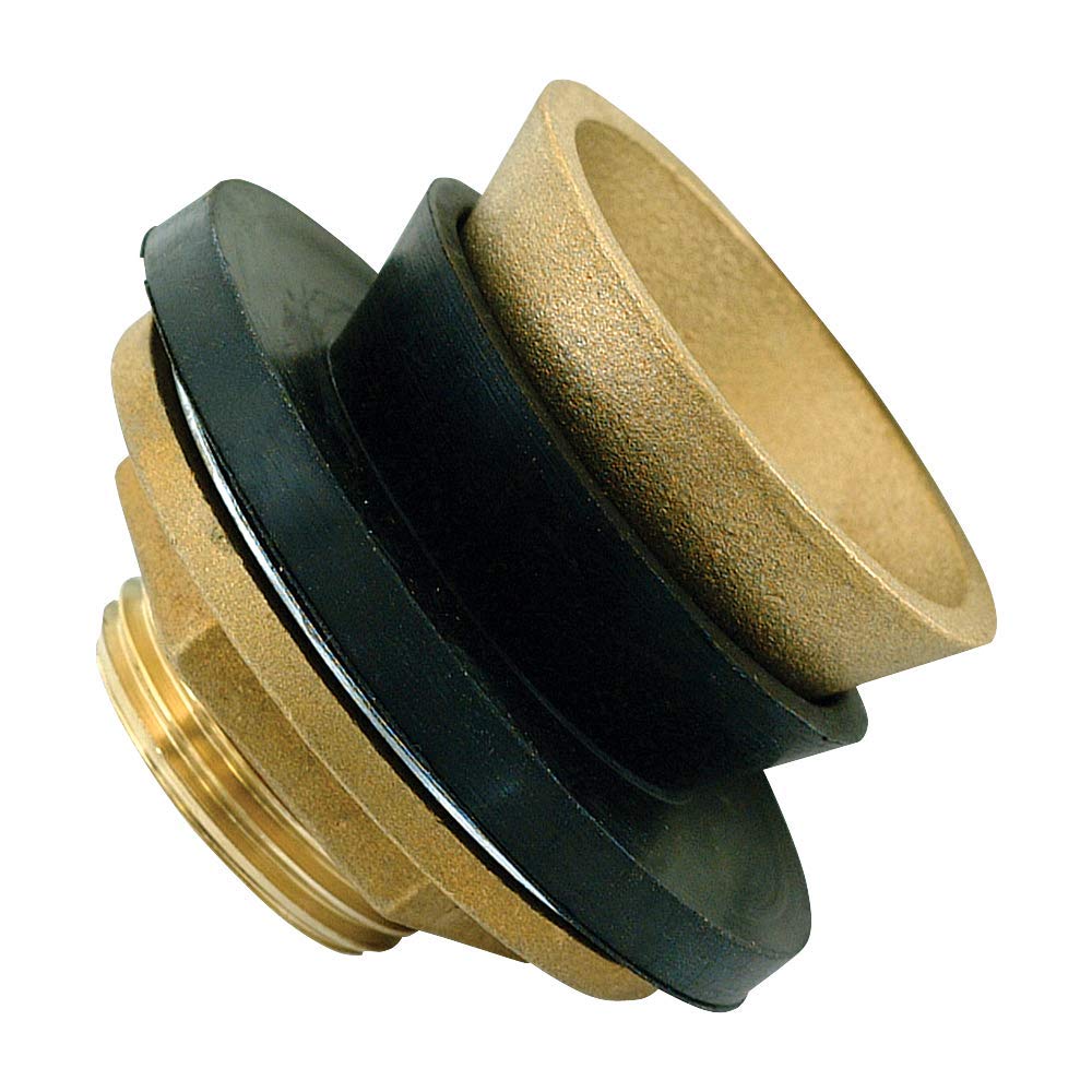 Eastman 2 Inch Brass Closet Spud - Heavy Duty Plumbing Fitting for Toilet & Sink Installations - Model 40137 - Perfect for Bathroom Renovations & DIY Plumbing Projects