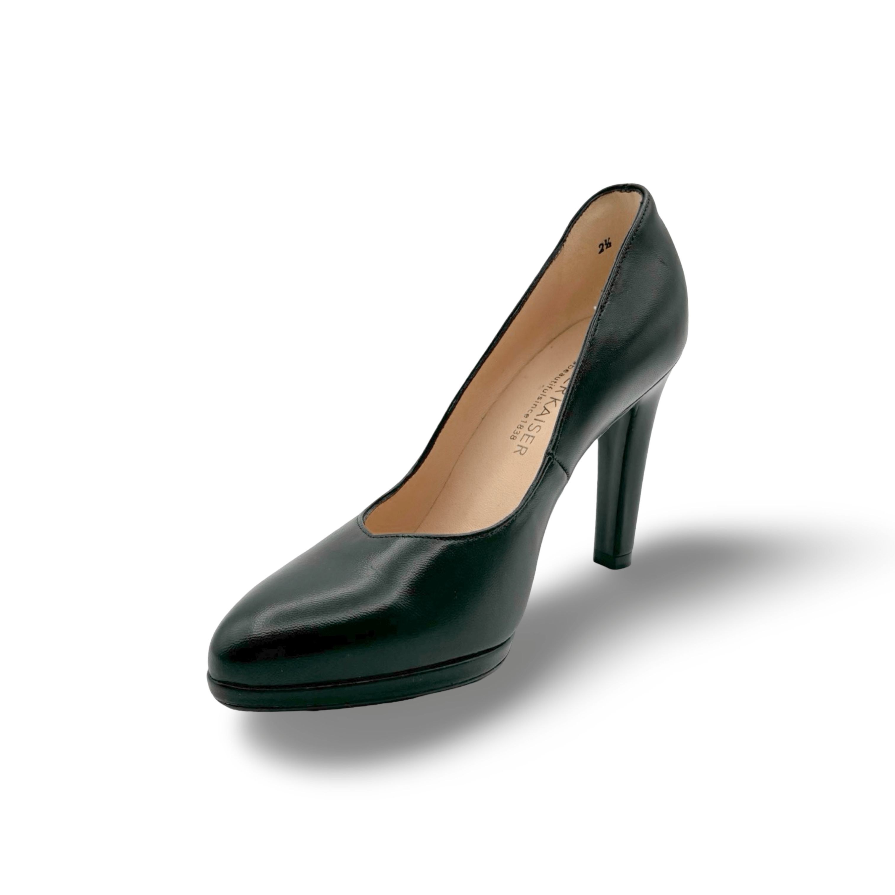 Herdi Classic Black Leather Heel - Women's Comfortable Dress Shoes for Work, Party & Formal Occasions | Stylish High Heels for Office, Wedding & Evening Events