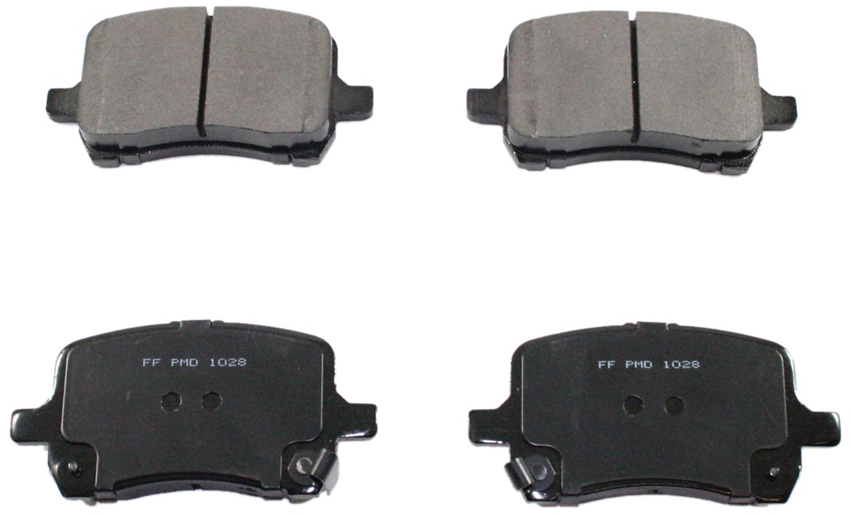 DuraGo BP1028 C Front Ceramic Brake Pads - High Performance Low Noise Brake Pads for Smooth Stopping | Perfect for Daily Commuting, Highway Driving & Heavy-Duty Vehicles