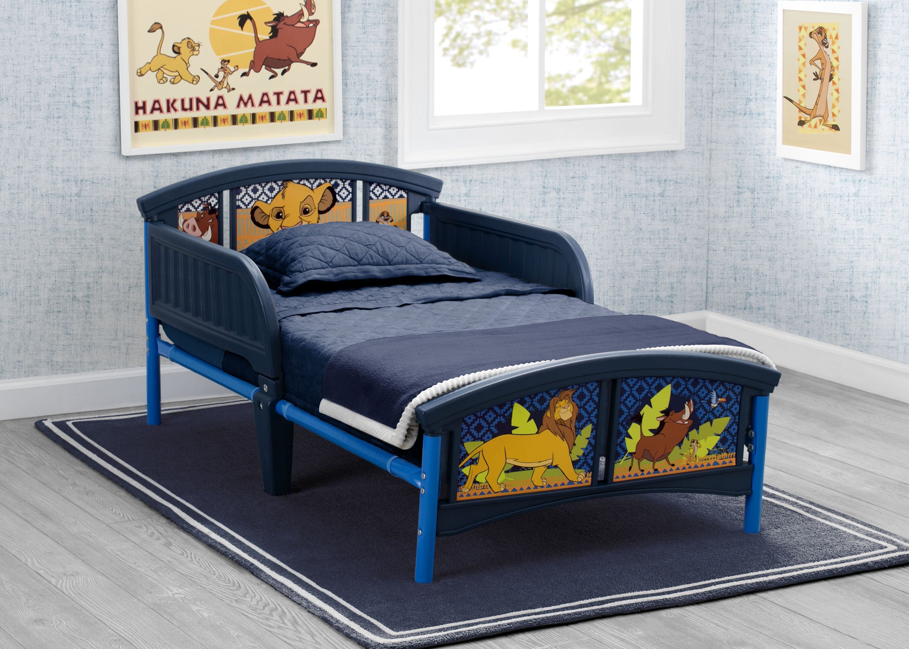 The Lion King Plastic Toddler Bed - Disney Kids Bed for Boys & Girls - Durable Toddler Bed Frame for Nursery, Bedroom & Playroom - Perfect for Disney Themed Rooms & Sleepovers