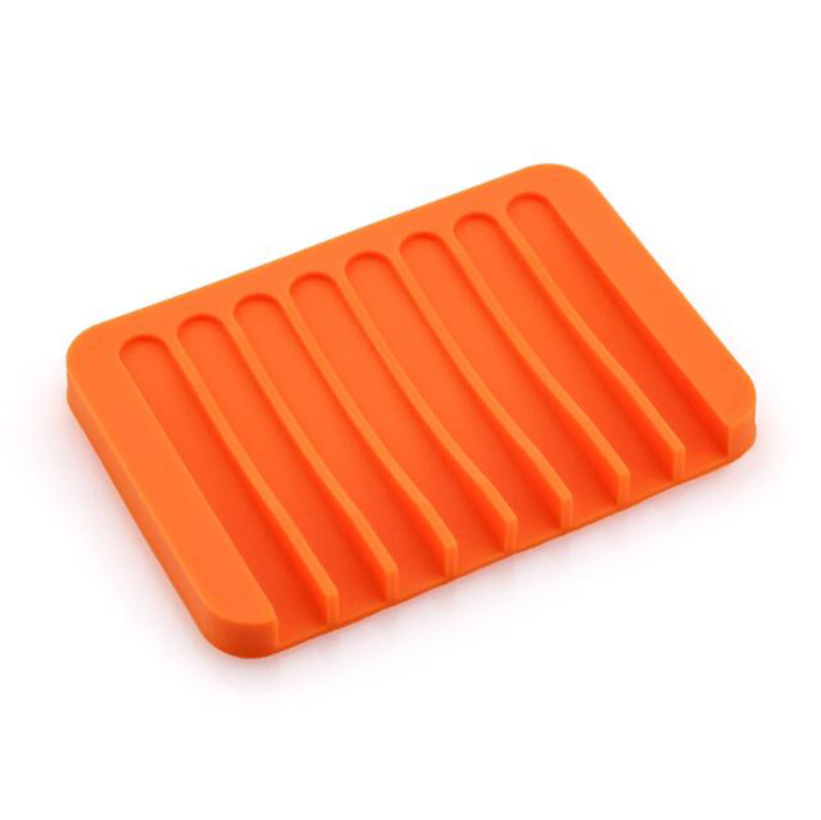 **Self-Draining Silicone Sponge & Soap Holder - Waterfall Design for Kitchen Sink, Shower, Bathroom - Easy Clean, Non-Slip (5 Pack) - Perfect for Sponges, Soap, Razors & More**