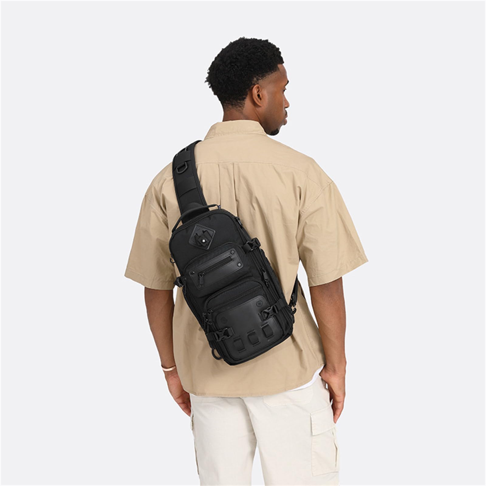 ShiZhiYu Camo Travel Backpack for Men - Durable Hiking Backpack with Laptop Compartment - Perfect for Outdoor Adventures, Camping & Daily Commute