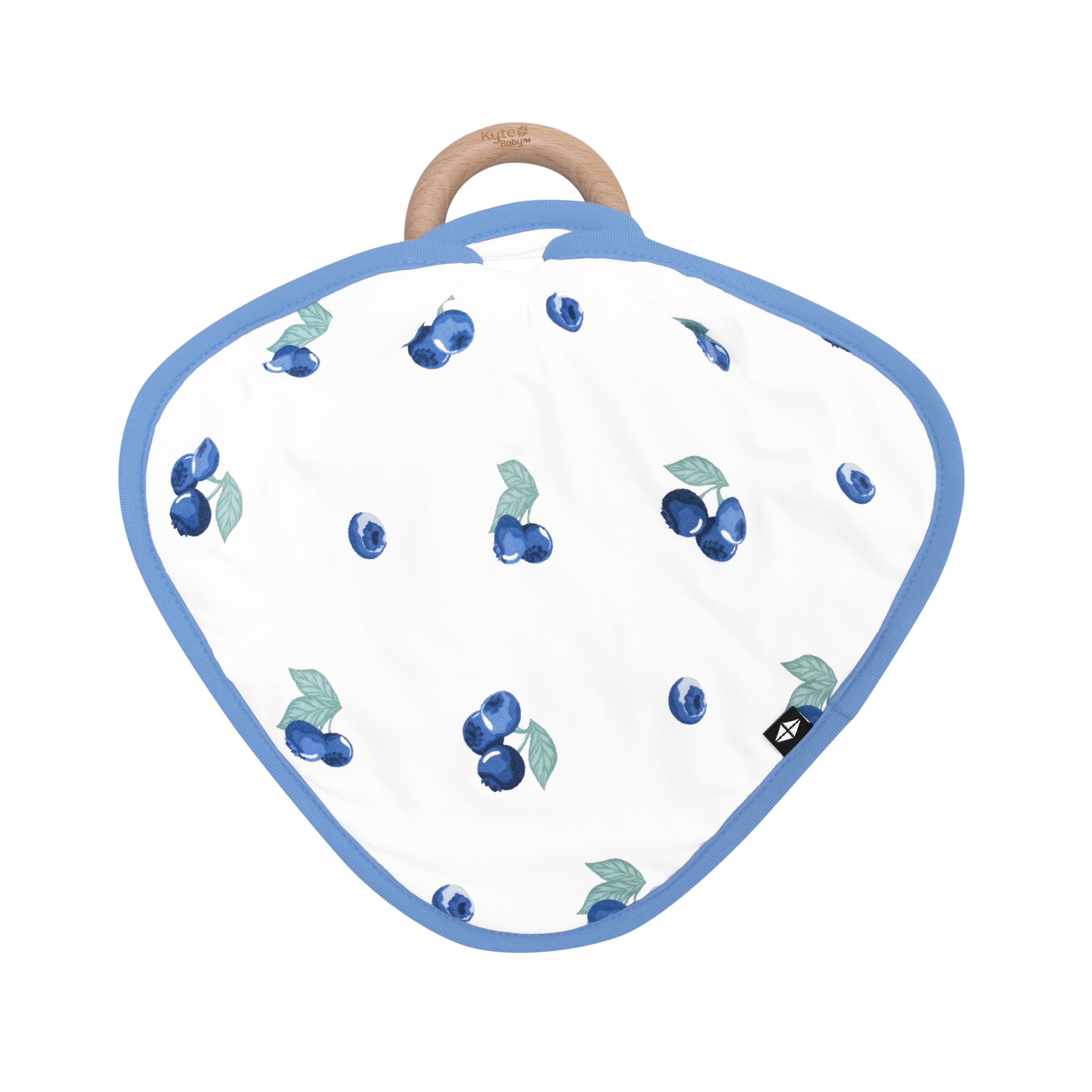 Blueberry Lovey Baby Blanket with Removable Teething Ring - Soft Comfort for Newborns, Infants & Toddlers - Perfect for Cuddling, Soothing & Teething Relief