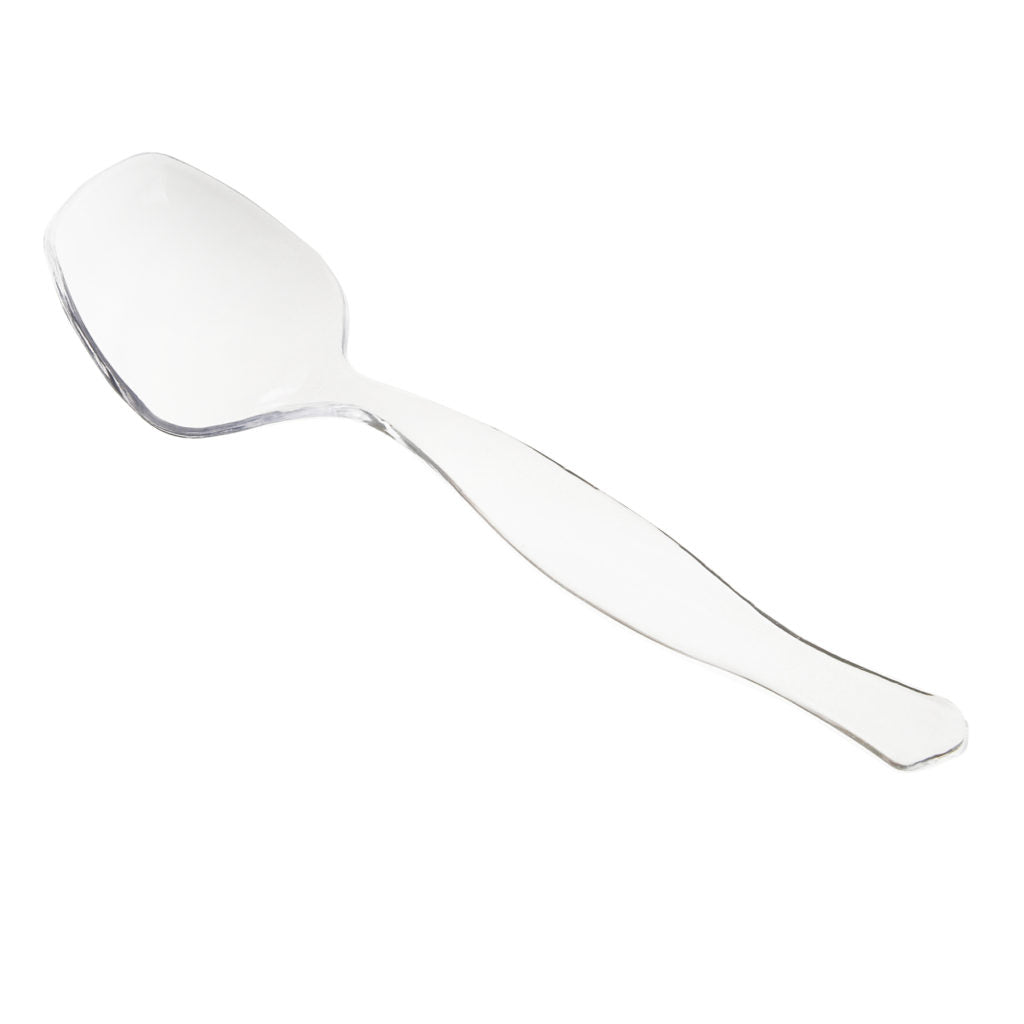 Clear Plastic Serving Spoon - Durable & BPA-Free (1 Count) - Perfect for Parties, Picnics & Everyday Dining