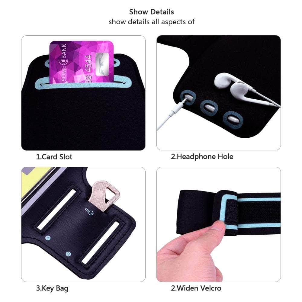 Waterproof Running Armband for iPhone SE 2022 - Sweatproof Phone Holder for Sports & Fitness - Perfect for Jogging, Gym Workouts & Outdoor Activities