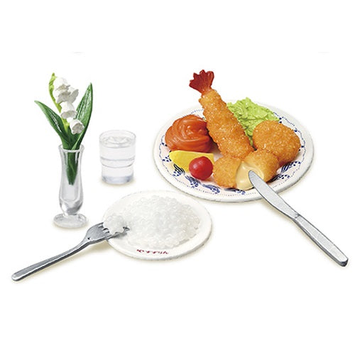 Re-ment Miniature Doll Furniture - Western Style Restaurant Suzuran Set for Petite Dollhouse & Collectors | Perfect for Dollhouse Decor, Miniature Displays & Collectibles